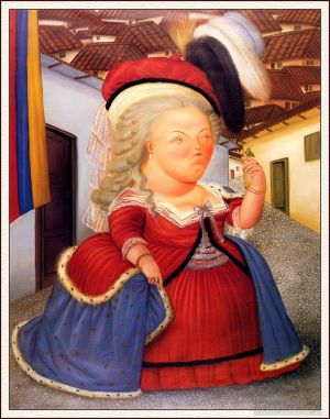 费尔南多·波特罗的当代艺术作品《玛丽·安托瓦内特访问麦德林》
