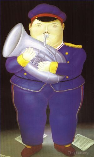 费尔南多·波特罗的当代艺术作品《音乐家》
