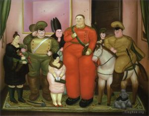 费尔南多·波特罗的当代艺术作品《军政府的官方肖像》