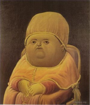 费尔南多·波特罗的当代艺术作品《拉斐尔之后的教皇利奥十世》