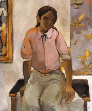 当代油画 - 《年轻印第安人的肖像》
