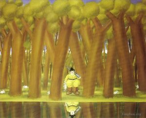 费尔南多·波特罗的当代艺术作品《猎人2》