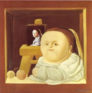 费尔南多·波特罗的当代艺术作品《维米尔的研究》
