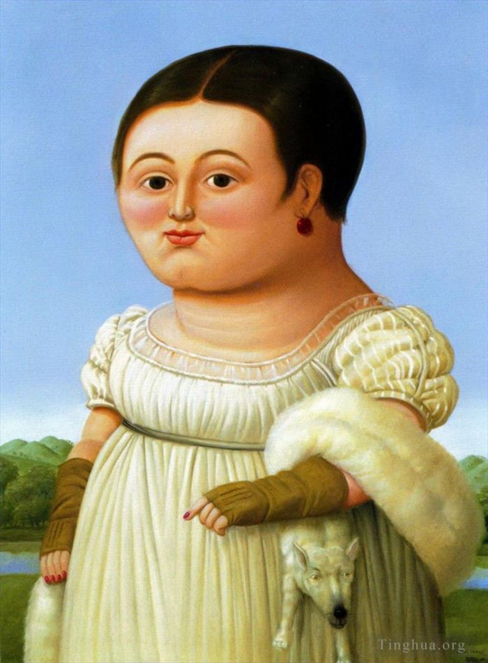 费尔南多·波特罗 当代油画作品 -  《未知肖像》