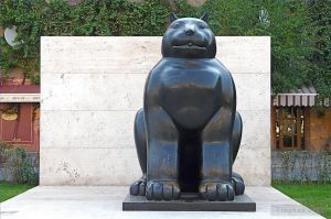 费尔南多·波特罗的当代艺术作品《猫》