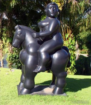 费尔南多·波特罗的当代艺术作品《骑士》