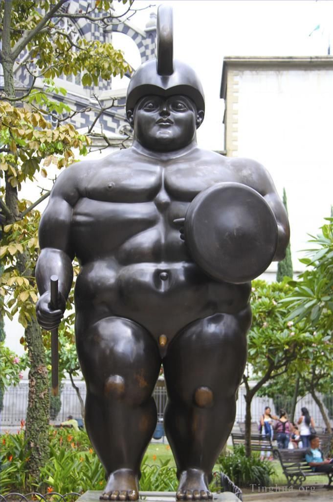 费尔南多·波特罗 当代雕塑作品 -  《武士》