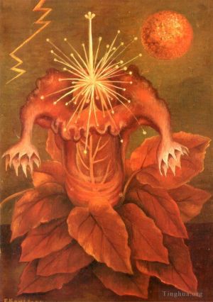 弗里达·卡罗的当代艺术作品《生命之花,火焰花》