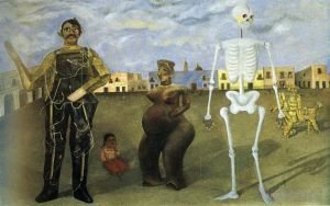 弗里达·卡罗的当代艺术作品《墨西哥的四个居民》