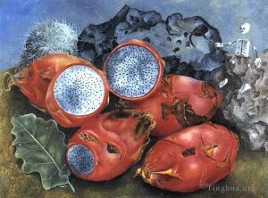 弗里达·卡罗的当代艺术作品《火龙果》