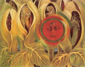 弗里达·卡罗的当代艺术作品《太阳与生命》
