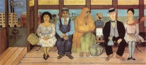 弗里达·卡罗的当代艺术作品《公交车》