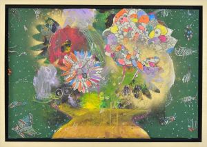 杜多史子的当代艺术作品《花瓶里的花2》