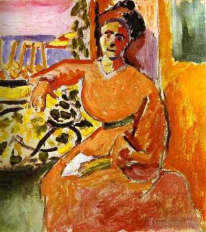 当代油画 - 《坐在窗前的女人,1905》