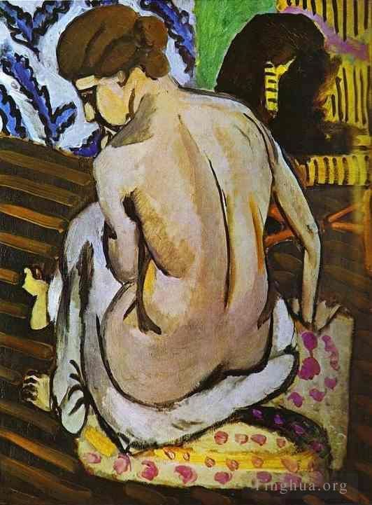 亨利·马蒂斯 当代油画作品 -  《裸体回来了,1918》