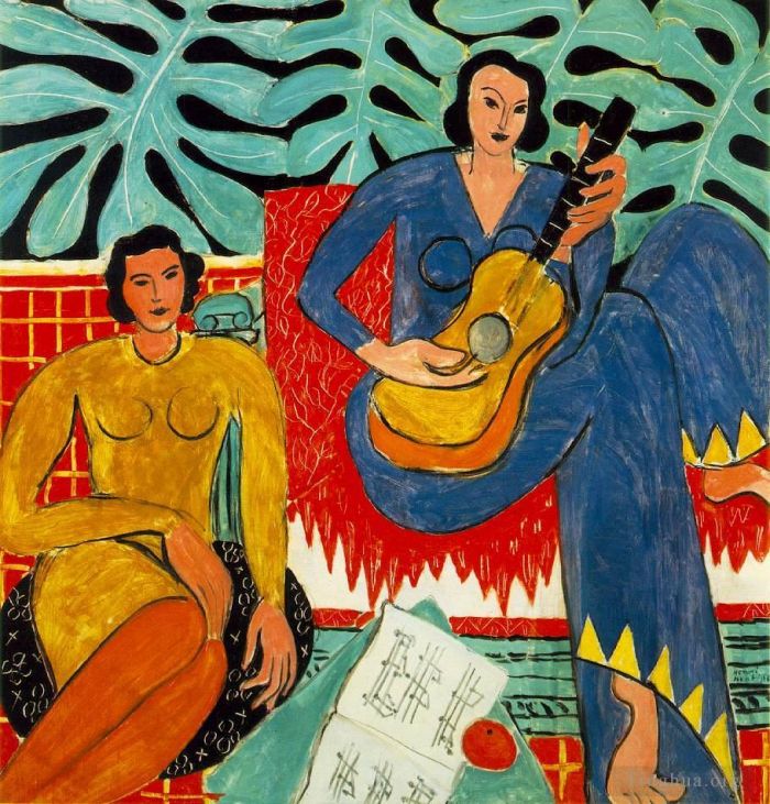 亨利·马蒂斯 当代各类绘画作品 -  《1939,年音乐节》