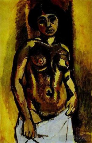 当代绘画 - 《裸黑色和金色》
