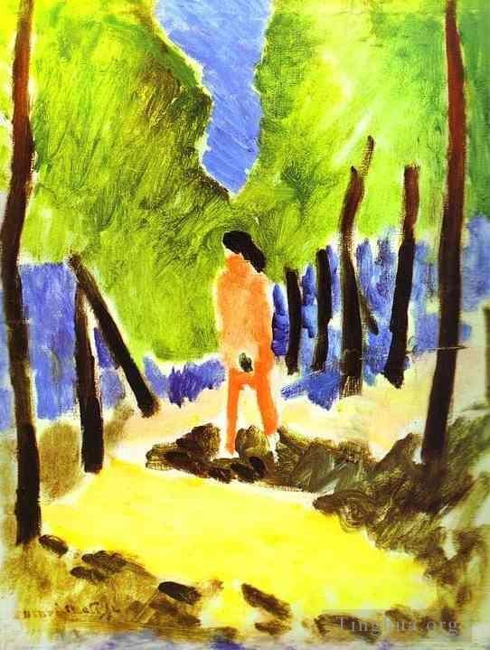 亨利·马蒂斯 当代各类绘画作品 -  《阳光下的裸体风景》