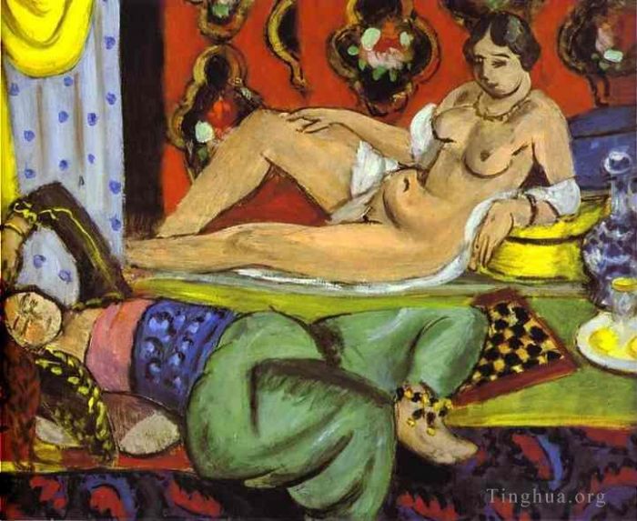 亨利·马蒂斯 当代各类绘画作品 -  《宫女,1928》
