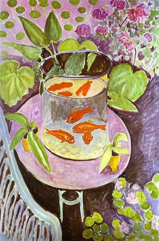亨利·马蒂斯 当代各类绘画作品 -  《红鱼1911》