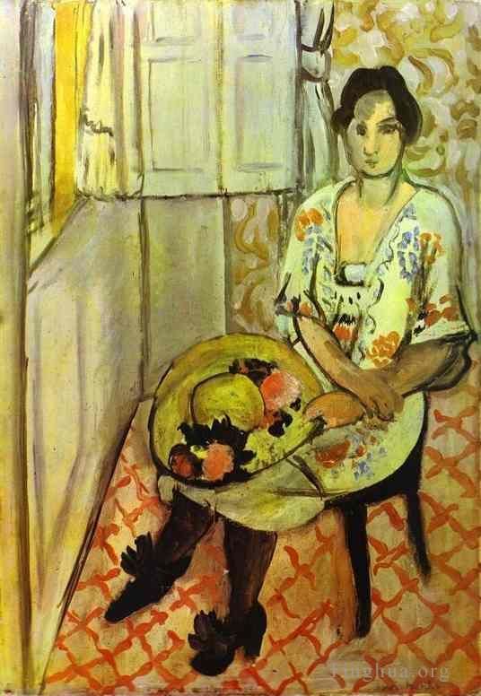亨利·马蒂斯 当代各类绘画作品 -  《坐着的女人,1919》