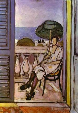 亨利·马蒂斯的当代艺术作品《撑伞的女人,1919》