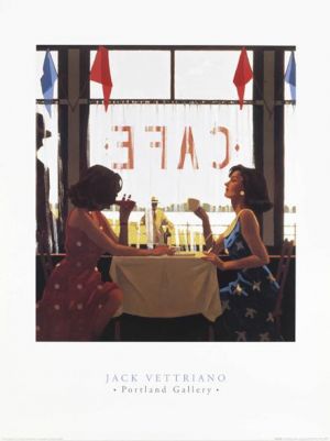 杰克·维特里亚诺的当代艺术作品《咖啡馆日》