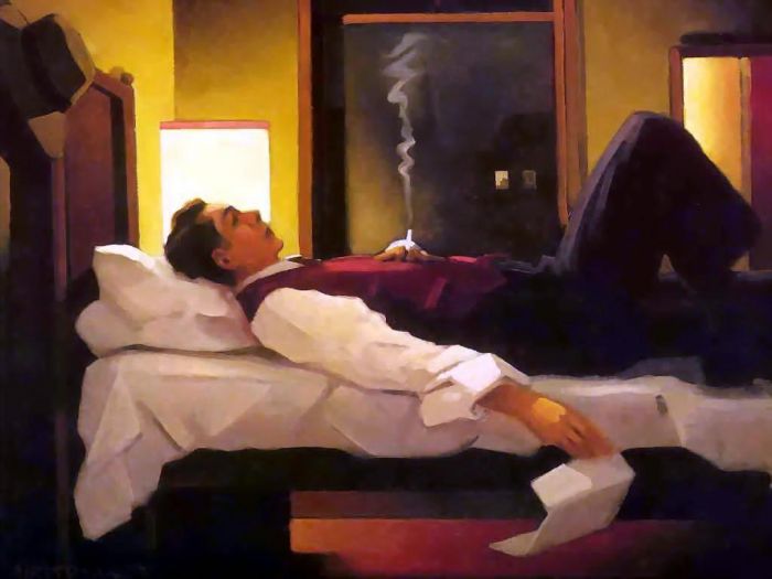 杰克·维特里亚诺 当代油画作品 -  《伤心酒店》