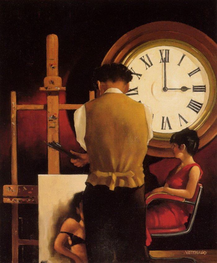 杰克·维特里亚诺 当代油画作品 -  《钟》