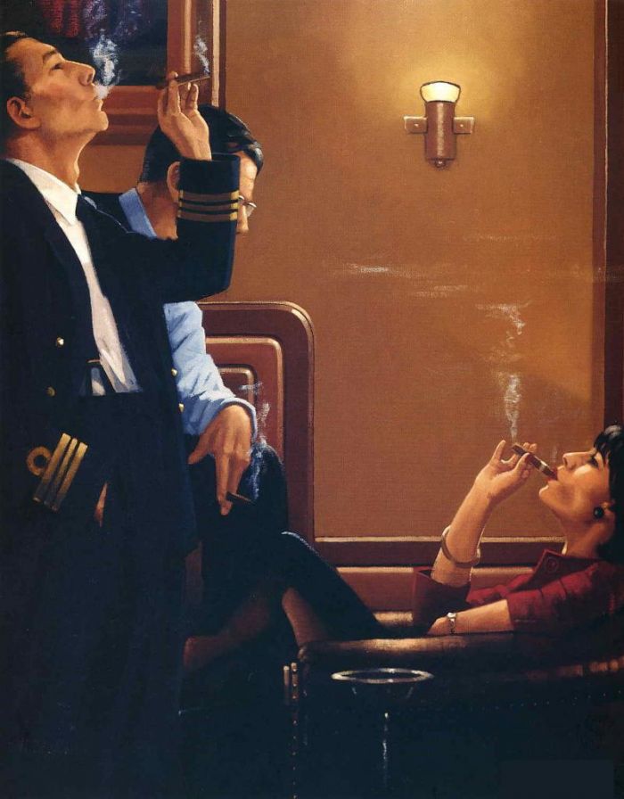 杰克·维特里亚诺 当代油画作品 -  《雪茄沙发》
