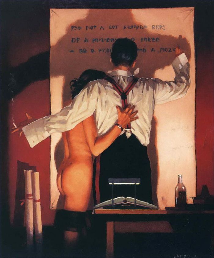 杰克·维特里亚诺 当代油画作品 -  《伟大的诗人》