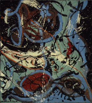 杰克逊·波洛克的当代艺术作品《浇注组合物,II》