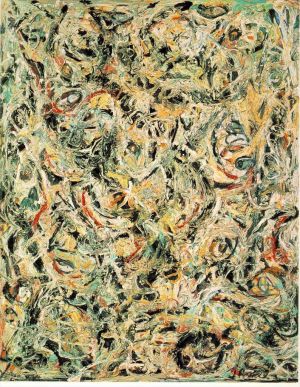 杰克逊·波洛克的当代艺术作品《热度中的眼睛》