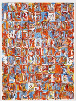 杰克逊·波洛克的当代艺术作品《彩色数字》