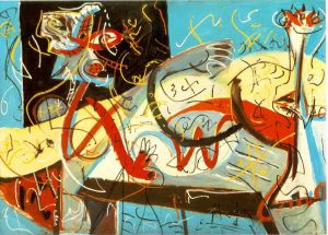 杰克逊·波洛克的当代艺术作品《速记图》
