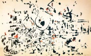 杰克逊·波洛克的当代艺术作品《无题,1951》