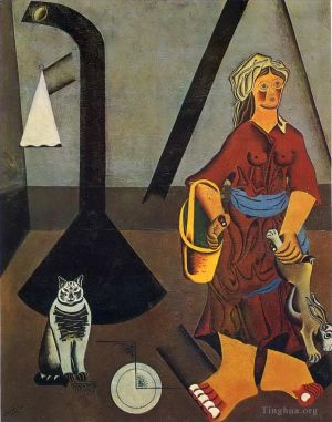 杰昂·米罗的当代艺术作品《农夫的妻子》