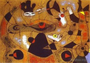 杰昂·米罗的当代艺术作品《鸟身上落下的露珠》