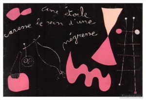 杰昂·米罗的当代艺术作品《明星抚摸黑人妇女的乳房》