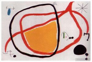 杰昂·米罗的当代艺术作品《夜里的鸟儿》