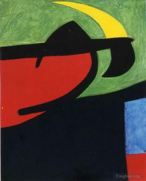 杰昂·米罗的当代艺术作品《月光下的加泰罗尼亚农民》