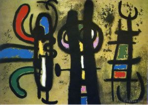杰昂·米罗的当代艺术作品《人物与鸟》