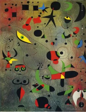 杰昂·米罗的当代艺术作品《黎明时分的星座觉醒》