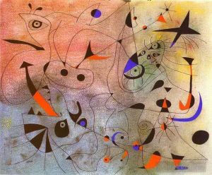杰昂·米罗的当代艺术作品《星座,晨星》