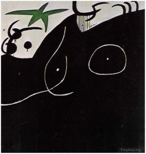 杰昂·米罗的当代艺术作品《女性,devant,l,丝巾》