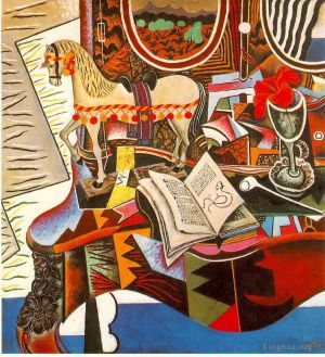 杰昂·米罗的当代艺术作品《马管和红花》