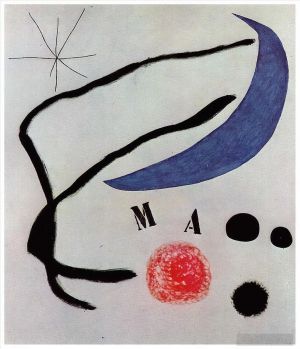 杰昂·米罗的当代艺术作品《诗一号》