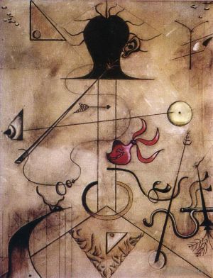 杰昂·米罗的当代艺术作品《K女士的肖像》