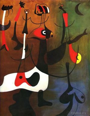 杰昂·米罗的当代艺术作品《节奏人物》