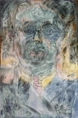 杰昂·米罗的当代艺术作品《自画像3》